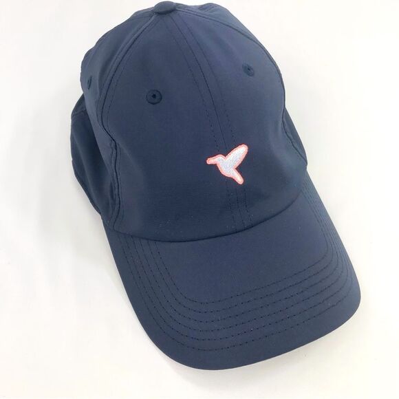 Birddogs Navy Blue White Embroidered Bird Logo Nylon Ball Cap - Picture 9 of 14